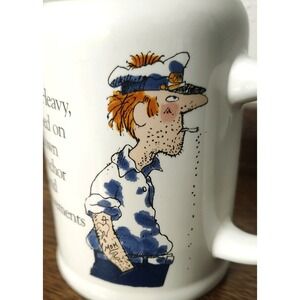 Vintage 1983 ENESCO Beard &‎ McKie's CREW Cartoon Sailor Definitions Coffee Mug